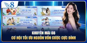 Khuyến Mãi O8 - Cơ Hội Tối Ưu Nguồn Vốn Cược Cực Đỉnh